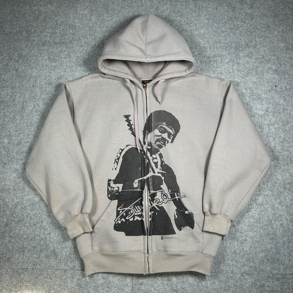 Artimonde Other - Artimonde Jimi Hendrix Hoodie Mens Medium grey full zip rock 2011 graphic